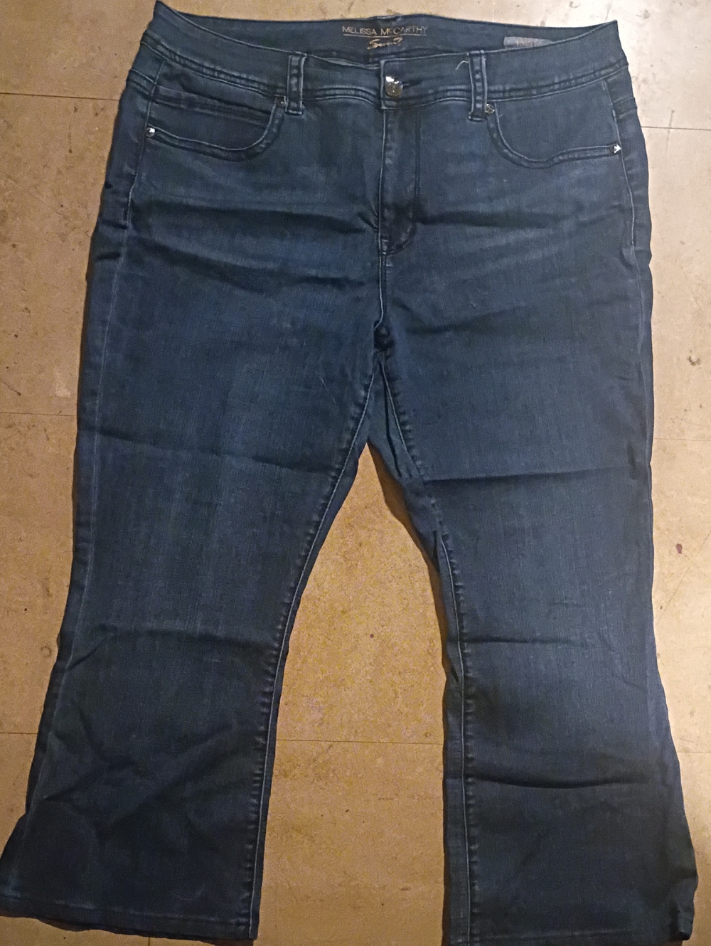 Melissa McCarthy Seven7 Dark Indigo Bootcut Jeans